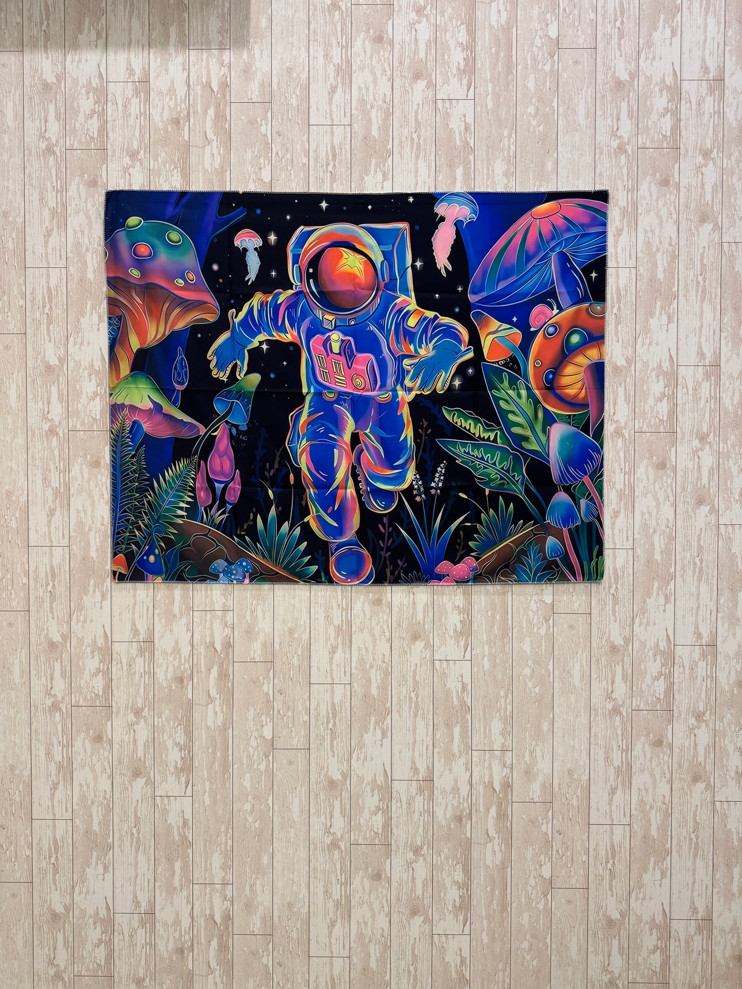 Astronaut UV Glow Tapestry