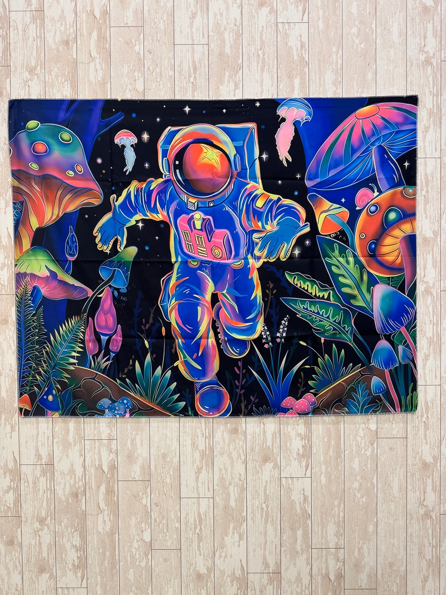 Astronaut UV Glow Tapestry
