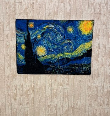 Starry Night UV Glow Tapestry