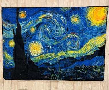 Starry Night UV Glow Tapestry